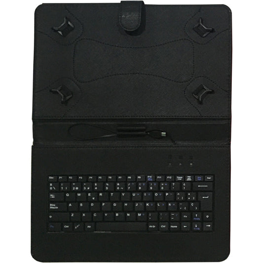 Tablet cover Talius CV-3006 Black Spanish Qwerty-0