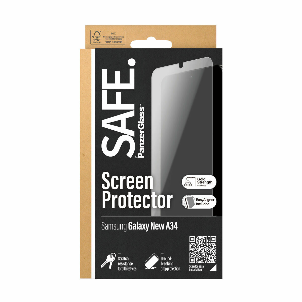 Mobile Screen Protector Panzer Glass SAFE95686 Samsung Galaxy A35-2
