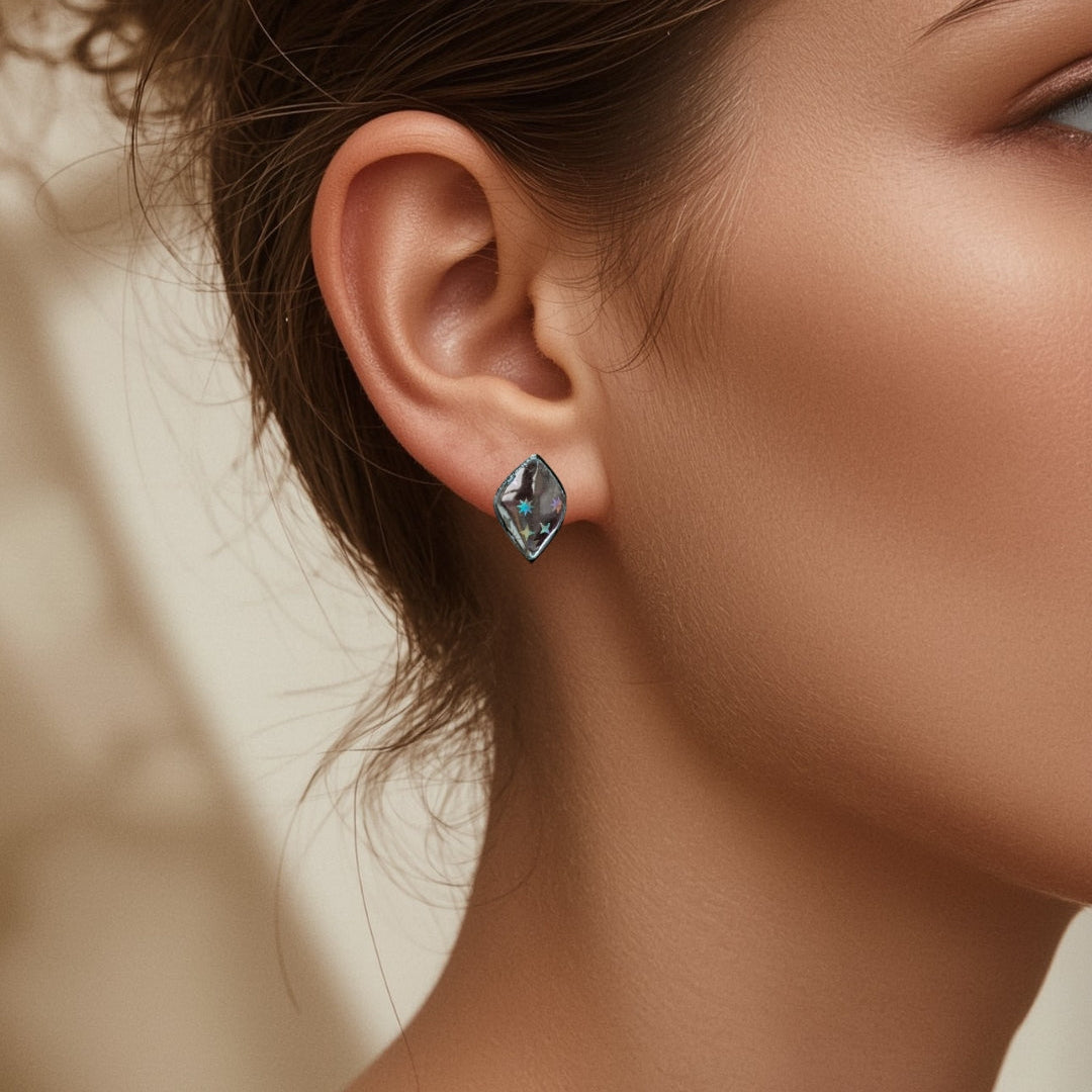 Enchanta SET - Holografische Statement Oorstekers - Midi-1