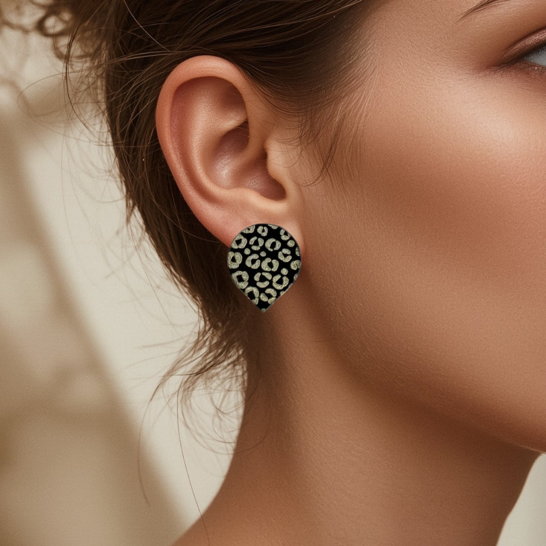 Lena Leopard Oorbellen - Midi-1