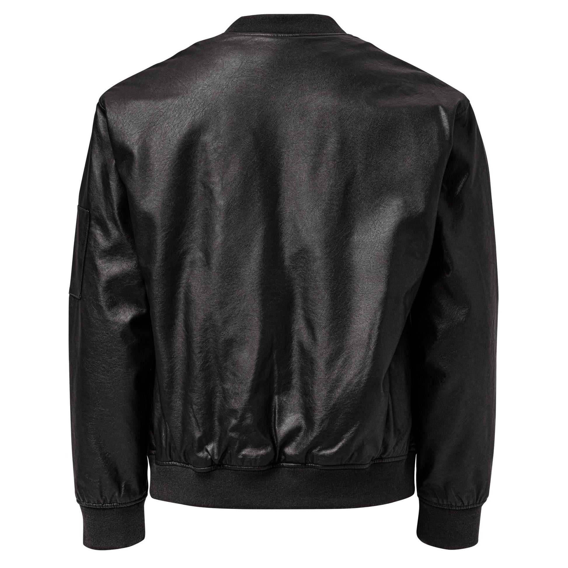 Leather Bomber Jacket - BALABALA WEAR