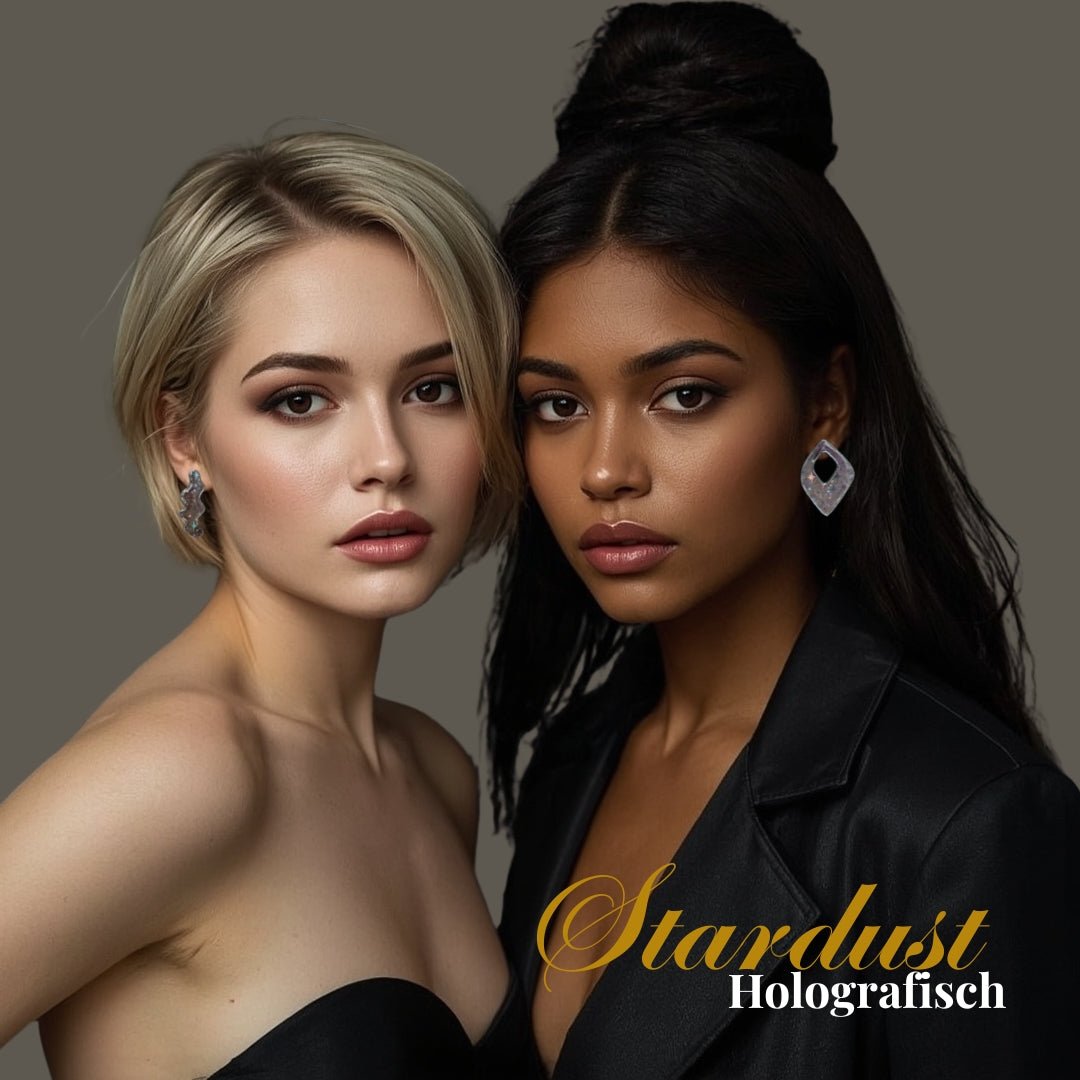 Stella - Holografische Statement Oorstekers - Midi - BALABALA WEAR